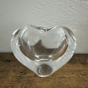 Vintage Svend Jensen Lead Crystal Paperweight 3.5” Bud Vase Clear Made in Brazil